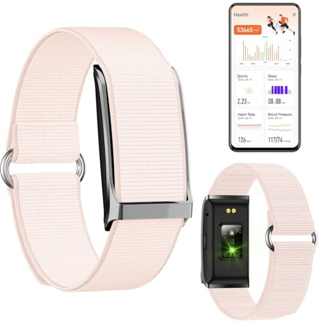 Sxhlseller Smart Armband, Wearable Activity & Fitness Tracker Band, Sleep Tracking, 127 Sport Modi Smart Armband mit Anruf Erinnerungs Wecker Kameras Teuerung für den Betrieb (Pink)