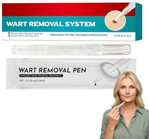 Warzenpflegestift mit Pfefferminzextrakt – Natürliche Warzenpflege für Zuhause, Präzise Anwendung bei Hautwucherungen & Skin Tags, Sanfte Formel für Alle Hauttypen, 3 Stück