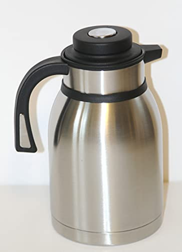 Termo, acero inoxidable, tamaño a elegir, 1,2 L o 2 l, acero inoxidable, plata, 2 L