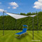 Garten Pavillon Gartenpavillon Überdachung Sonnenschutz weiß wasserdicht 3,5x3,5 m 350x350 cm