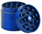 INTIRILIFE Grinder in METALLIC BLAU - 4 x 4 cm - 4-teiliger Küchen Crusher aus Metall zum Zerkleinern und Schreddern von Kräutern Gewürzen Tabak Pflanzen Teeblätter mit Pollen Filter und Schaber
