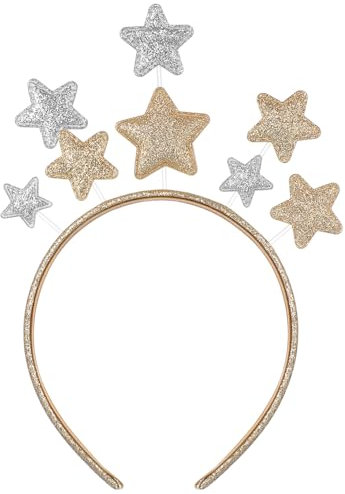 Lurrose stern stirnband weihnachten haarband niedlich stern haarband weihnachten haarschmuck guten rutsch ins neue jahr stirnband für party festival urlaub geburtstag