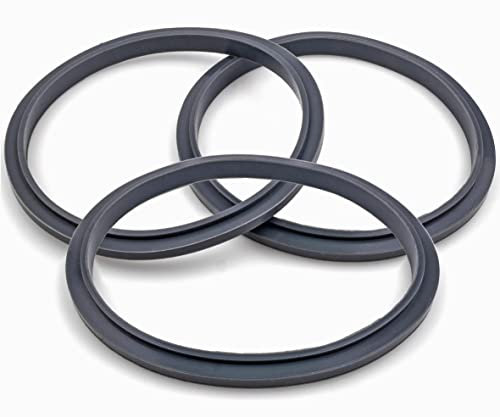 CloudCUP 3 Pack Gasket Replacement, Compatible with Nutribullet Pro 900 Series & 600W, Grey Silicone, Blender Parts