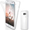 SOGUDE Schutzhülle für Samsung S7, transparent, Silikon, TPU, 360 Grad, Full Body Schutz, Schutzhülle für Samsung Galaxy S7