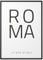 Papierschmiede® Geo Poster Koordinaten Rom, 30x40 cm Stadt Poster als Wanddeko für Wohnzimmer Schlafzimmer Küche Esszimmer, Italien Roma Dolce Vita, Bild ohne Rahmen