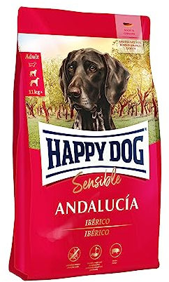 Happy Dog 60886 - Sensible Andalucía Ibérico-Schwein - Trockenfutter für ausgewachsene Hunde - 1 kg Inhalt