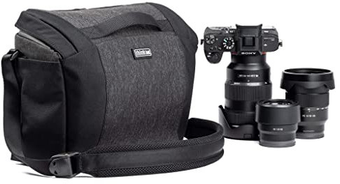 Think Tank - SpeedTop Crossbody 15 - Kameratasche mit Magnetdeckel - Umhängetasche - Schwarz/Grau