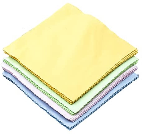 ULDIGI Mikrofaser Reinigungstücher 10Er-Pack für Handy Bildschirme Laptops Tablets Kameras und Brillen 14,5 X 14,5cm Waschbar Entfernt Staub Öl und Fingerabdrücke