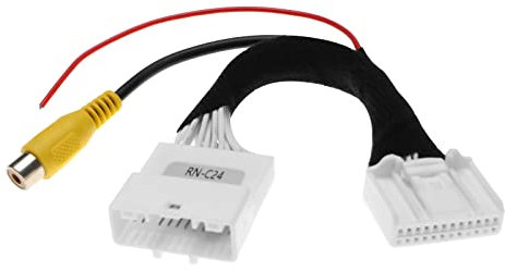 OTOTEC 24Pin Reverse Parking Camera Connection Cable Adapter Fit for Backup Extension Cable Plastic