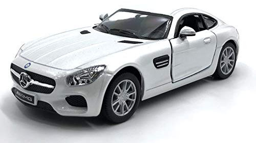 ICE TOYS Maßstabsgetreues Modellauto mit Tür zum Öffnen (AMG Weiß)