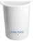 Comil Plast | Portafiori Interno in plastica per Vaso da cimitero Mezzaluna Colore Bianco | Lato 11 cm, Altezza 15 cm.
