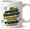 MUGFFINS Tazas para LOGOPEDA - En Inglés - Best in The Galaxy The Force is With Me - 11 oz / 330 ml - Regalo original y divertido