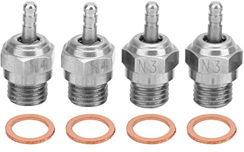 Rc Candela Candela di Accensione Acciaio Argento N3 N4 Testa di Fuoco Candela Rc Auto Sory Parte Adatta Per Hsp Metanolo Motore