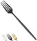 Bestdin Lot de 12 fourchettes en acier inoxydable de 20 cm - Noir mat - Pour la maison, les restaurants, les fêtes - Passe au lave-vaisselle