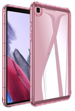 Étui pour tablette Samsung Galaxy Tab A 8 (2019), coque souple transparente pour T290/T295, absorption des chocs, coque fine et légère, rose