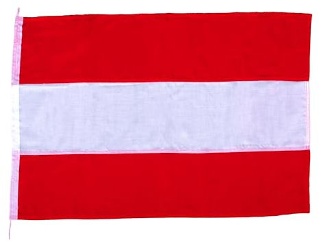 Netflags Flagge Österreich ohne Wappen 40 x 60 cm Schiffsflagge mit 160 g/qm Stoffgewicht