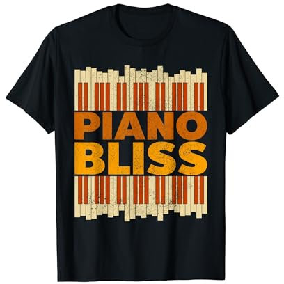 Piano Bliss, Klavierschlüssel in Vintage-Farben T-Shirt