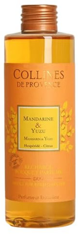 Collines de Provence, Recharge bouquet parfumé 200ml - Mandarine Yuzu (C2803MYU)