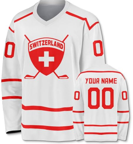 Generic Personalisierte Hockey Trikots Druck- und Färbestickerei Sport Geschenke Personalisierte Namen Nummer für Herren Damen Junge