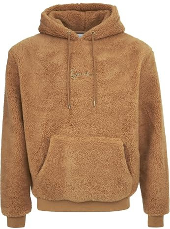 Karl Kani Herren KM213-064-2 Small Signature Teddy Hoodie Sand, XS