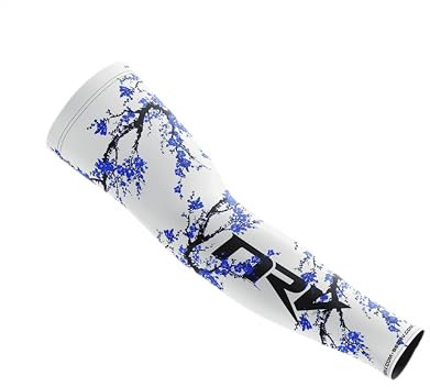 NRV Manchette de Compression Gaming (Edition Sakura) – Performances d'eSport Améliorées avec Style Japonais – Conçu par des Professionnels – Durable, Respirant et Sans Friction (Bleu, L)