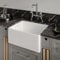 Reginox Belfast II 1.0 Bowl White Ceramic Kitchen Sink with Weir Overflow
