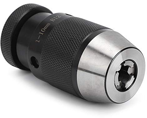 Saluaqui Selbstspannendes Bohrfutter, Hochpräzises Hartmetallfutter 1 10 Mm, CNC-Drehmaschinenteile mit Spannbereich, für Bohr- und Fräsmaschinen