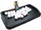 Golfupp Heavy Duty Rubber Golf Ball Tray - 100 Ball Capacity - High Impact - Silver