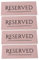 Cabilock 4 Placas De Acrílico Para Mesas Reservadas Para Bodas Y Restaurantes Letreros Para Mesas De Invitados.