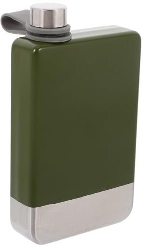 HOLIDYOYO Leak Wine Bottle Flask Camping Outdoor Portable Stainless Steel Slim Hip Flask for Liquor Metal Wine Container