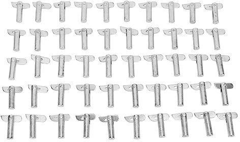 50pcs Gerüstverriegelungsstift, Mobile Kupplungsstift -Gerüstgelenkanschlusspunkt -Point -Balken -Gerüst -Gerüst -Fokussierungs -Stange -Stangen -Dübel für Leitplanken