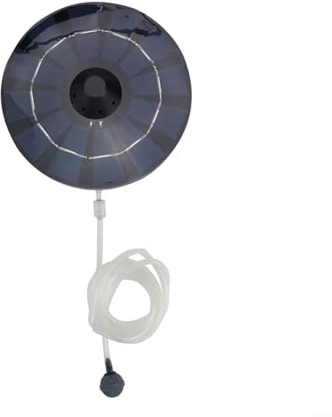 Pompa aeratore per laghetto ad energia solare, con tubo d'aria, kit di pietre per bolle, design galleggiante per fontana da giardino, acquario