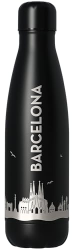 Goodtimes Trinkflasche Barcelona Skyline 500ml (Schwarz)