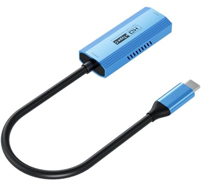 Jazuaiao Type C Auditory Video Capturing Device PD3.0 1080P 60hz Capturing Card for Smartphones Computers Cameras Live Streaming Type C Device