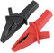 2pcs Pinza de Cocodrilo Eléctrica Fitting DSO3064 HT18A Clips Grandes de Cocodrilo Gator Rojo + Negro para Osciloscopio