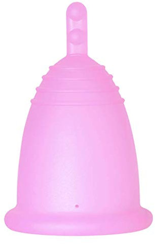 Coppa mestruale Soft, manico rosa, M
