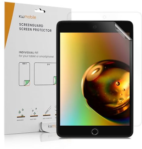 kwmobile Protector Compatible con Apple iPad Mini 5 (2019) Protector de Pantalla - 2X película Transparente Protectora de Pantalla antiarañazos
