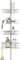 Zenna Home Tension Pole Shower Caddy with 4 L-Shaped Shelves with Hooks, Satin Nickel, 60-97 Inch – Rust-Resistant Corner Shower Organizer Shelf – Premium, Adjustable Shower Rack for Bath Essentials