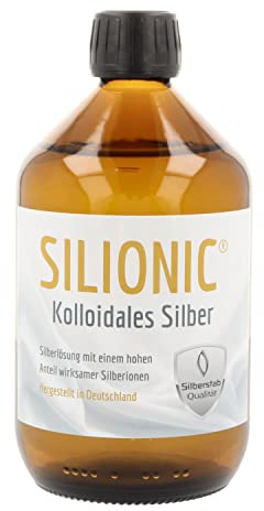 Kolloidales Silber 50ppm, Marke Silionic (500ml)