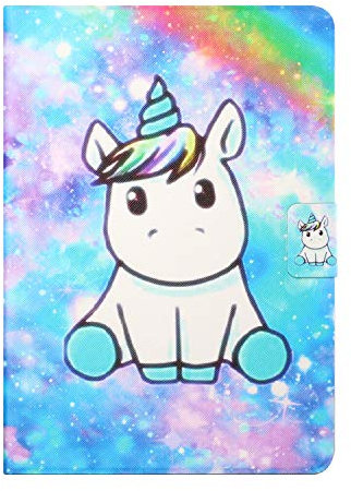 Case for Lenovo Tab M10 10.1 Inch HD Tablet Protective Leather Cover Folio Slim Lightweight with Flip Stand Card Holder Lenovo Smart Tab M10 X605F/TB-X505F(unicorn)