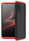 ZSCHAO Funda para Xiaomi Redmi Note 10S 360 Grados Slim Fina Antigolpes +Cristal Templado Carcasa Funda Compatible con Redmi Note 10S Dura rigida Libro Ultrafina Completa Mate Case Cover Negra+Roja