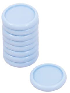 Craftelier - Kunststoffscheibenringe S zum Binden von Planern, Agenden, Notizbüchern oder Alben | Ideal für Scrapbooking und Basteln | Packung mit 9 Stück 25 mm Durchmesser - Farbe Baby Blau