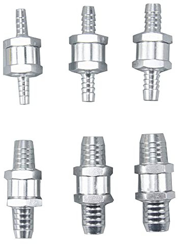 bzcemind 1 STÜCKE Einbahnventile Aluminiumlegierung Kraftstoff Non Return Rückschlagventil Einbahnspendende Vergaser Schlauchleitung Stecker,8mm