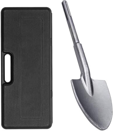 Nisorpa Clay Spade Chisel Bit for Breaker, SDS Max Shank 5 Pit Shovel Jack Hammer Breaker 40Cr Steel Jack Hammer Spade Chisel Bit
