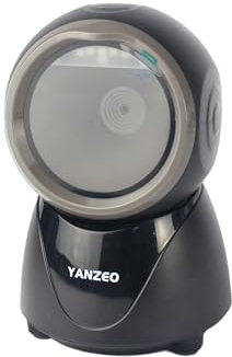 YANZEO YS860 Barcode-Scanner 2D/1D Desktop-Barcode-Lesegerät Freihändig QR-Barcode-Scanner Plug and Play Schnelles und genaues Scannen für Geschäft, Büro, Lager