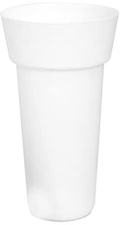 Vases En Plastique Grands Pots De Plantes Seau Rond Sans Fuite Porte-seau À Fleurs Pots De Plantes Grands Pots De Plantes Vases En Plastique Pour Décor De Bureau À Domicile Blanc