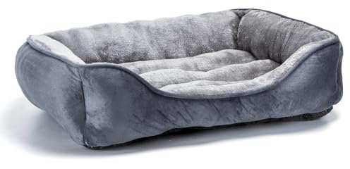Nobleza Hundebett Grosse Hunde, 77x67cm, Rutschfestes Hundekorb, Superweicher Faserfüllung, Haustierbett Waschbar für Kleine und Mittelgroße Hunde und Katzen