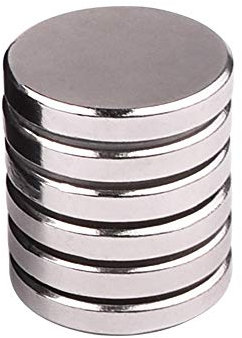 Selbstklebende Neodym Magnete, 30x5mm | 6 Stück Starke Klebemagnete für Heimwerker, Wissenschaft, Büro, Küche und Lager