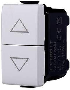 Pulsante Doppio Saliscendi 1P+1P 10A, Pulsante Interbloccato Compatibile Con Bticino Matix (1)