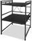 JOIEYOU Mikrowellen Regal, Erweiterbares Küchenregal 2-stufiges mit 8 Haken, Küchen Organizer Ausziehbar Breit 40-60 cm, L*H 32 * 80 cm